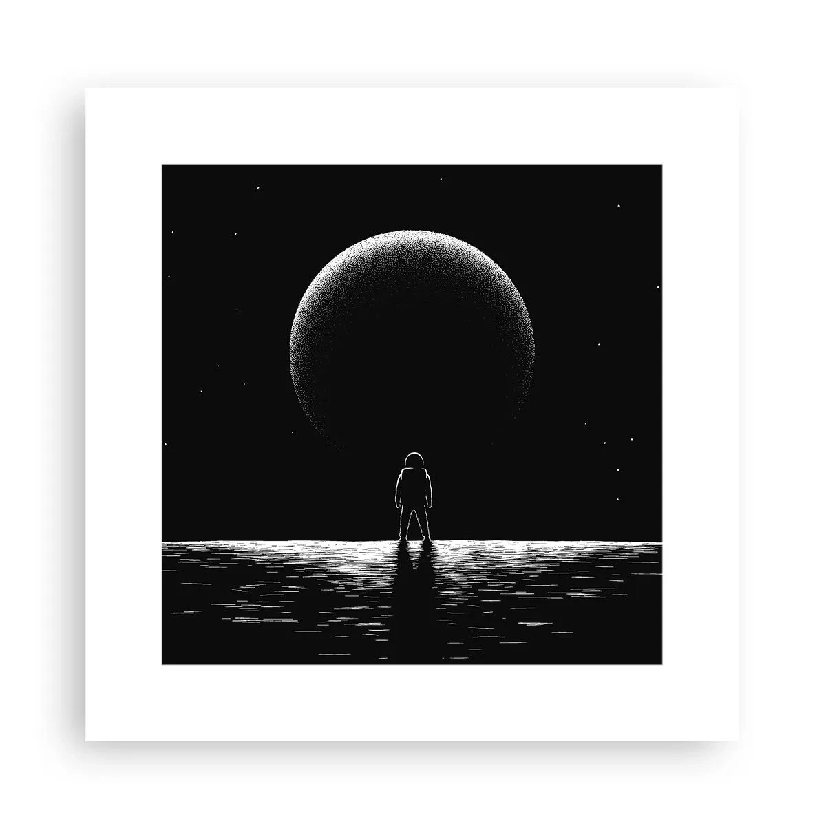 Affisch - Ansikte mot ansikte - 30x30 cm