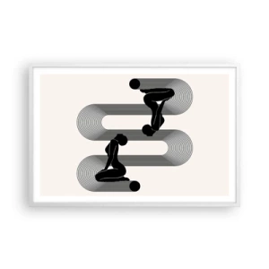 Affisch i vit ram - Sensuell symmetri - 91x61 cm