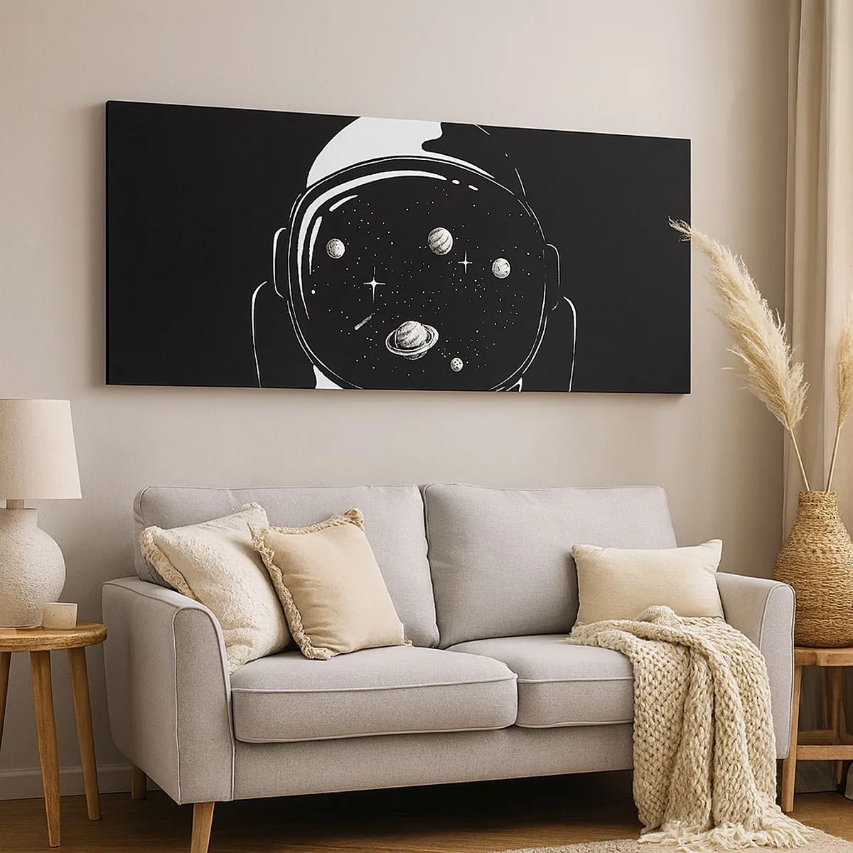 Canvastavla - Bild på duk - Fin utsikt - 100x40 cm