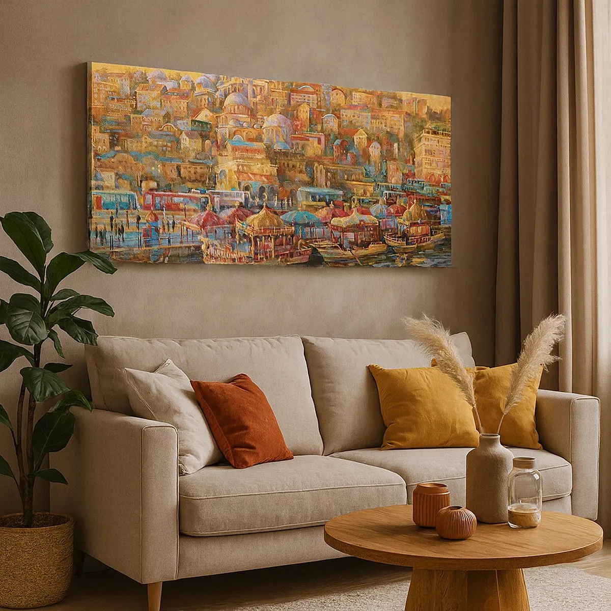 Canvastavla - Bild på duk - Istanbul-berättelse - 100x40 cm