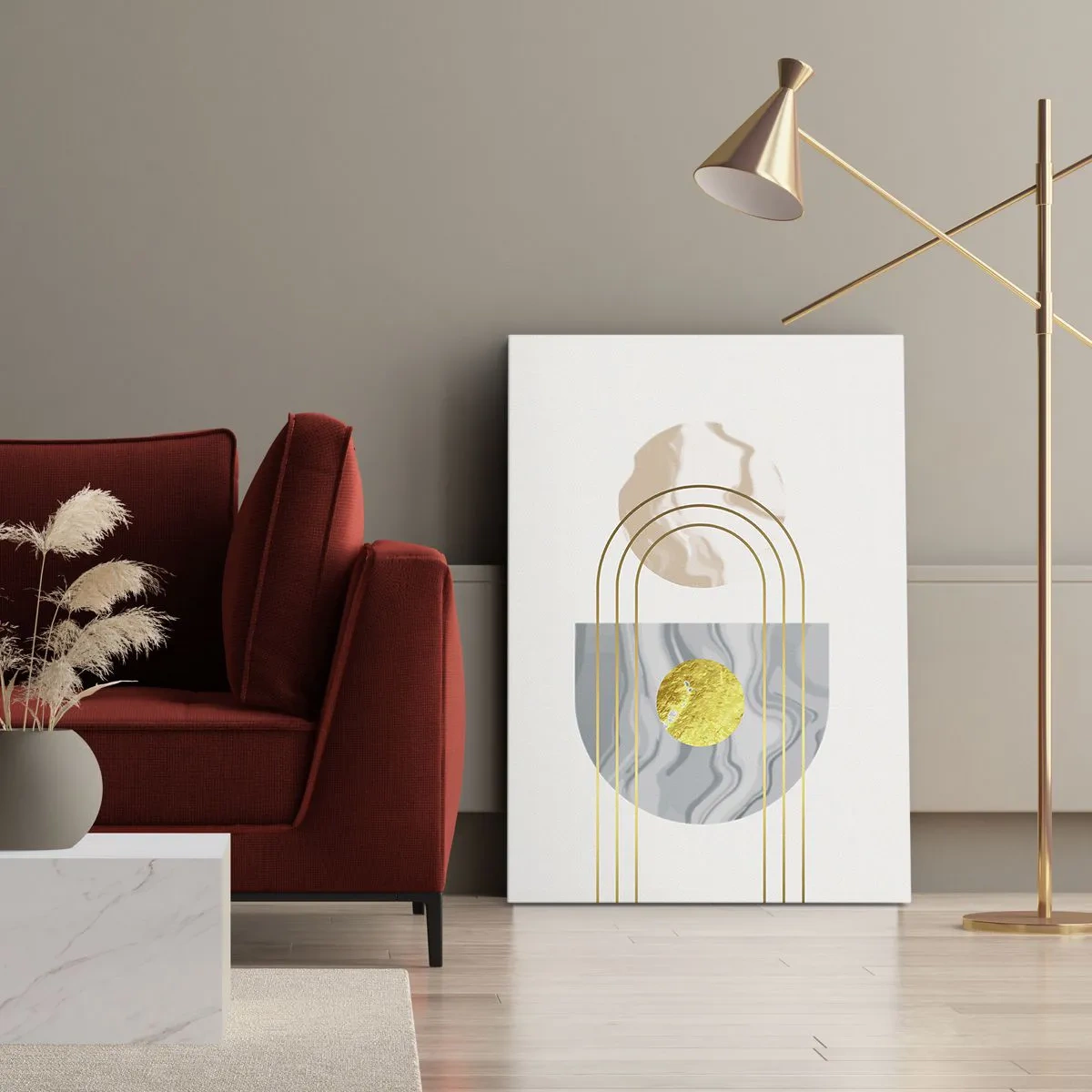 Canvastavla - Bild på duk - Ljushet och sken - 70x100 cm