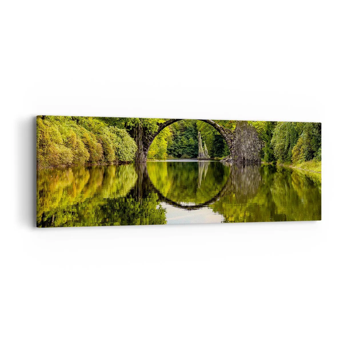 Canvastavla - Bild på duk - På skarven mellan två världar - 90x30 cm