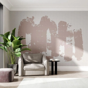 Självhäftande Fototapet Deluxe Sticker - Abstraktion i mjuk rosa - Abstraktion, Tömma, Minimalism - 450x315 cm