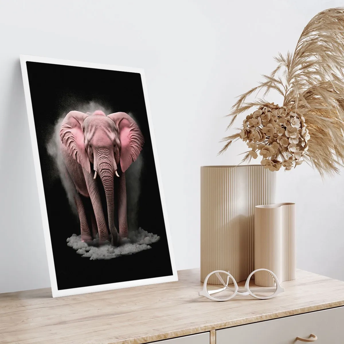 Affisch - Tänk inte på en rosa elefant! - 61x91 cm