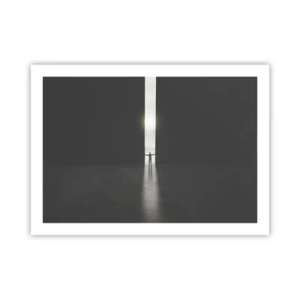 Affisch - Ett steg mot den ljusa framtiden - 70x50 cm