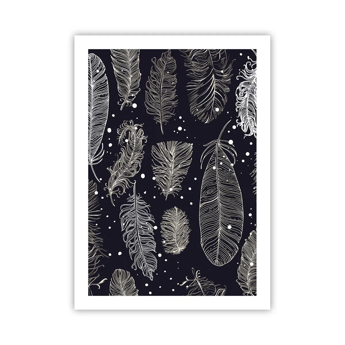Affisch - Fjäderspets - 50x70 cm