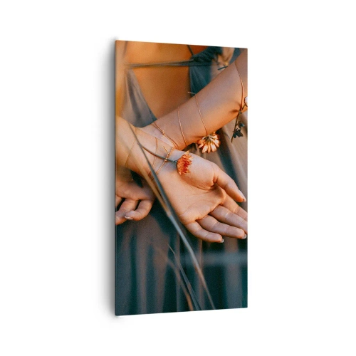 Canvastavla - Bild på duk - Bunden till naturen - 65x120 cm