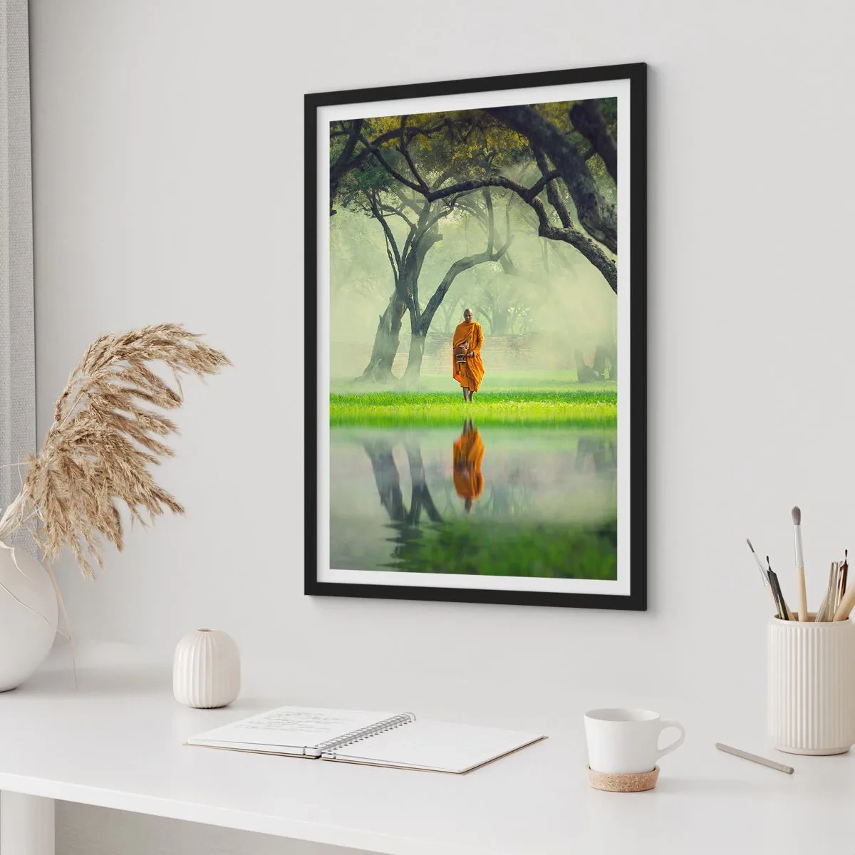 Affisch i svart ram - På väg till upplysningen - 50x70 cm