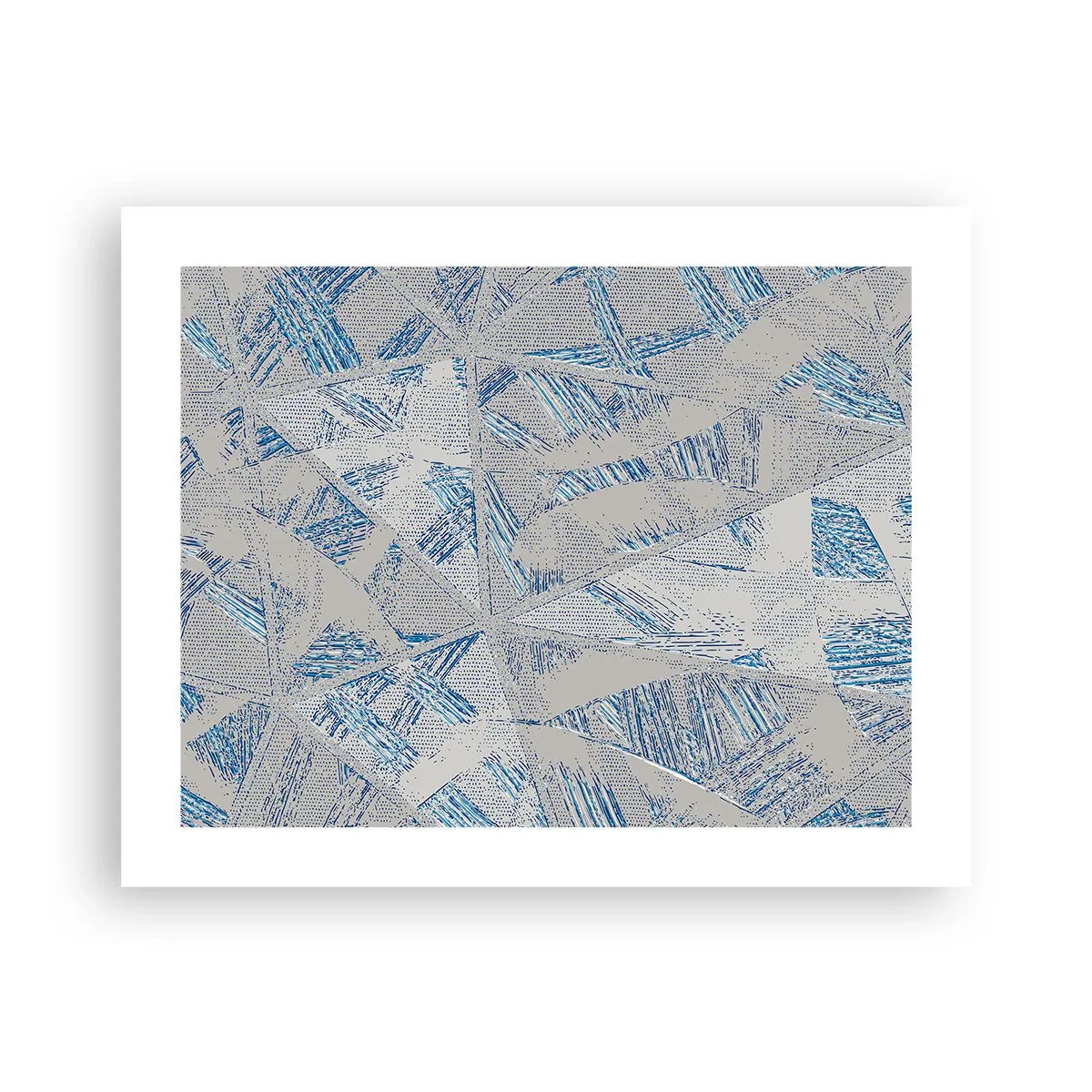 Affisch - I en gråblå labyrint - 50x40 cm