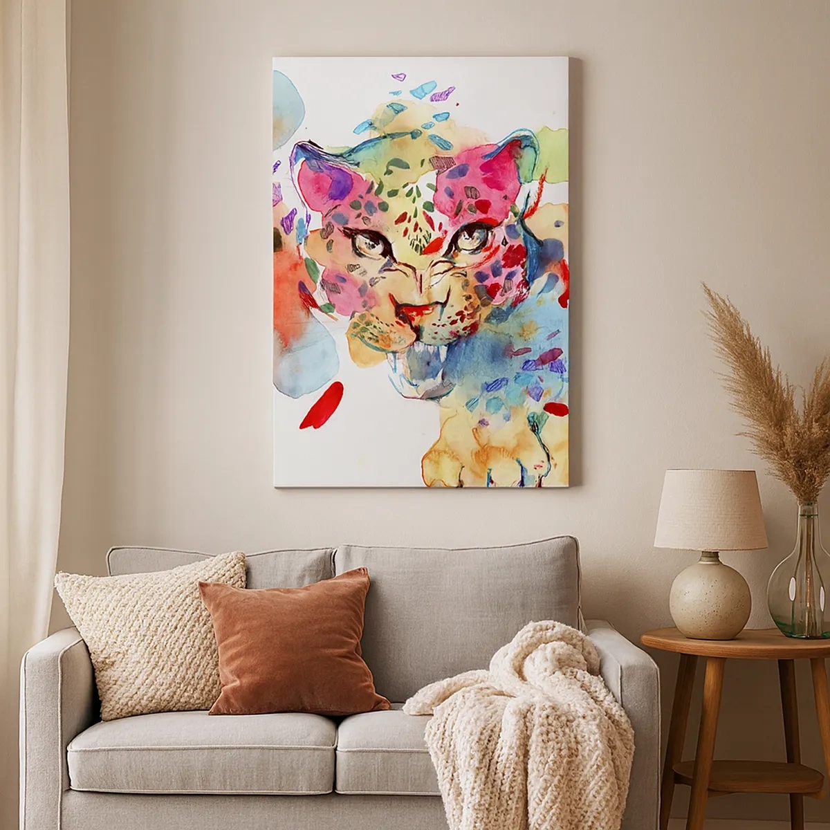 Canvastavla - Bild på duk - Skönheten och odjuret - 50x70 cm