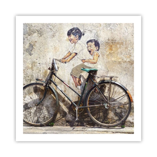 Affisch - Sant eller falskt? - 60x60 cm