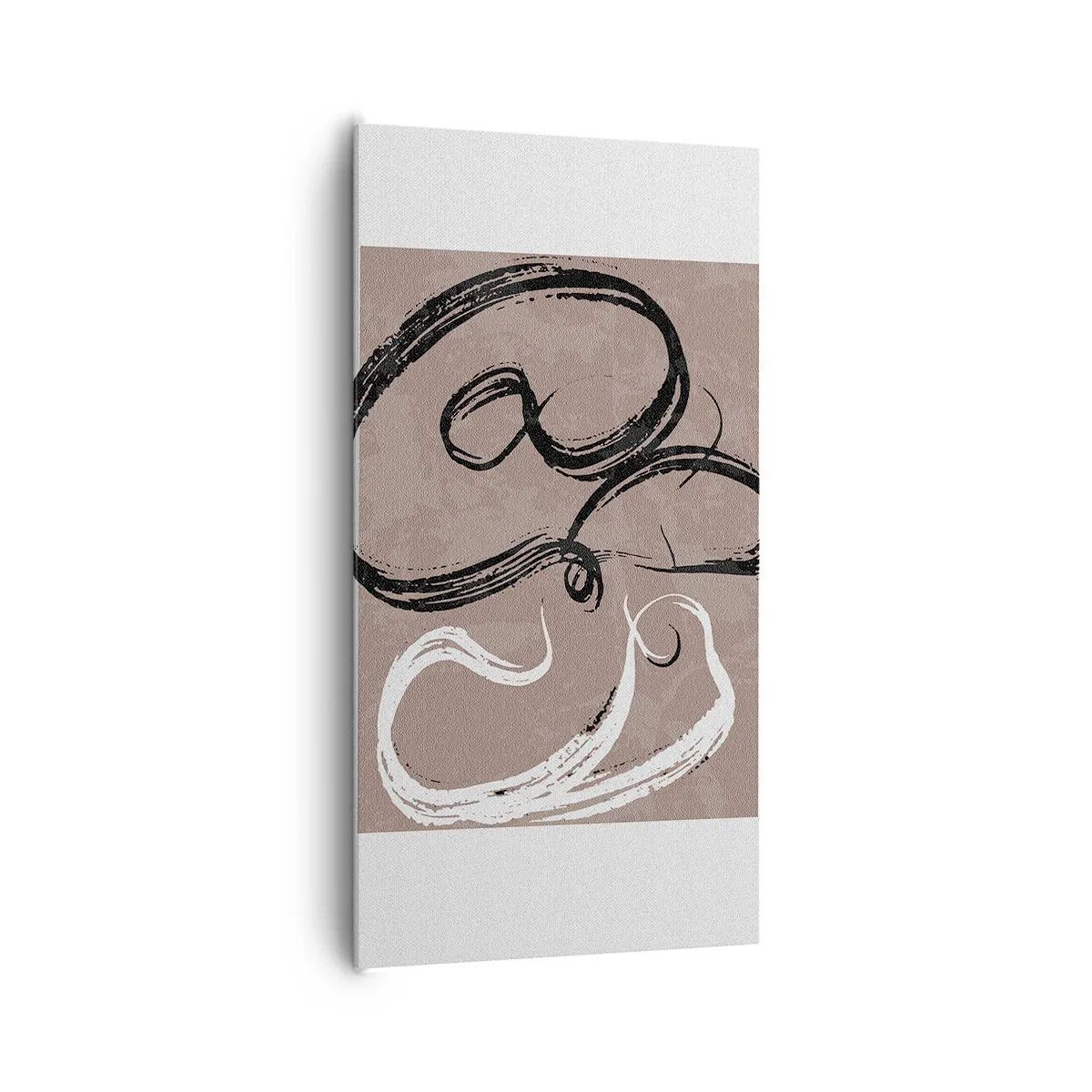 Canvastavla - Bild på duk - Komposition - sökande efter fullständighet - 65x120 cm