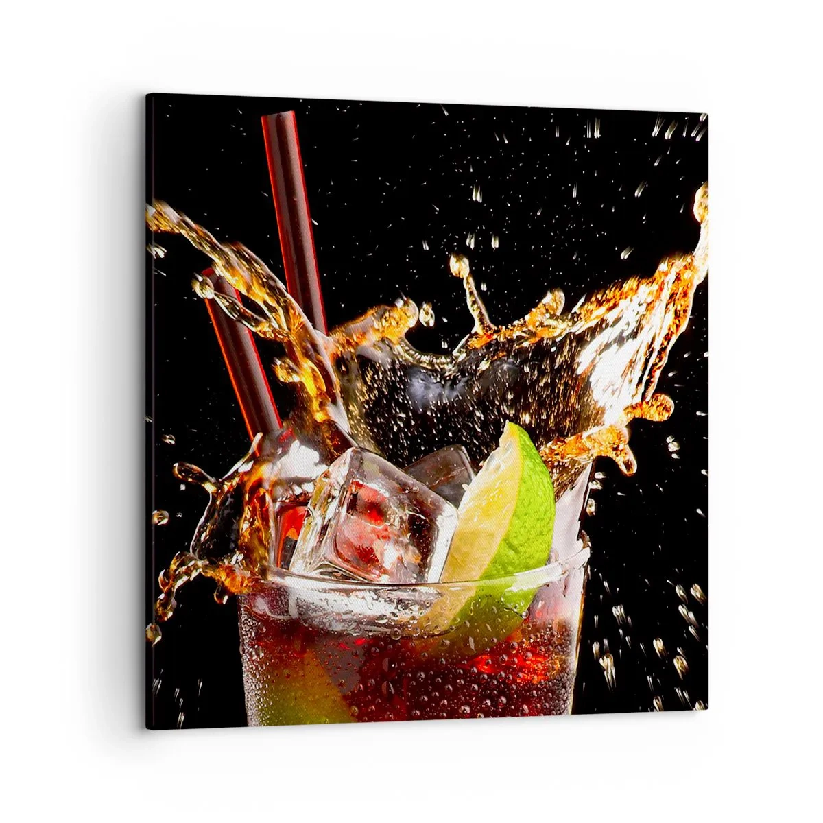 Canvastavla - Bild på duk - Färgernas glädje och energi - 50x50 cm