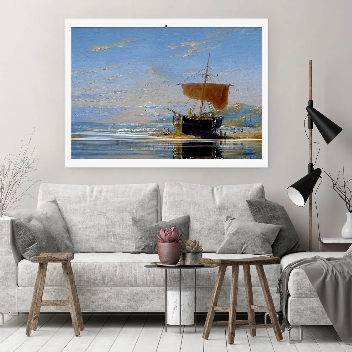 Affisch - Vatten, jord, luft - 70x50 cm