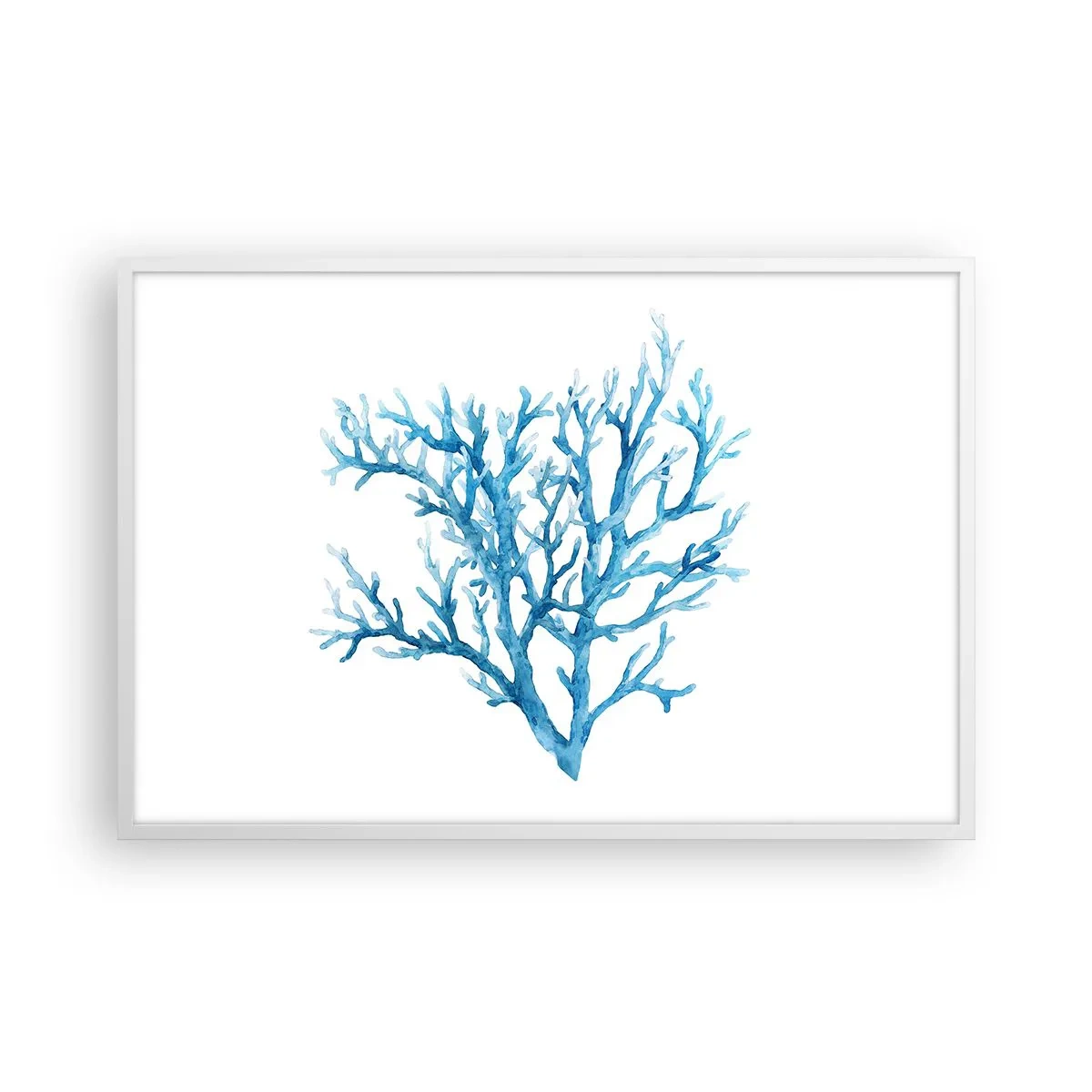 Affisch i vit ram - Marin filigran - 91x61 cm