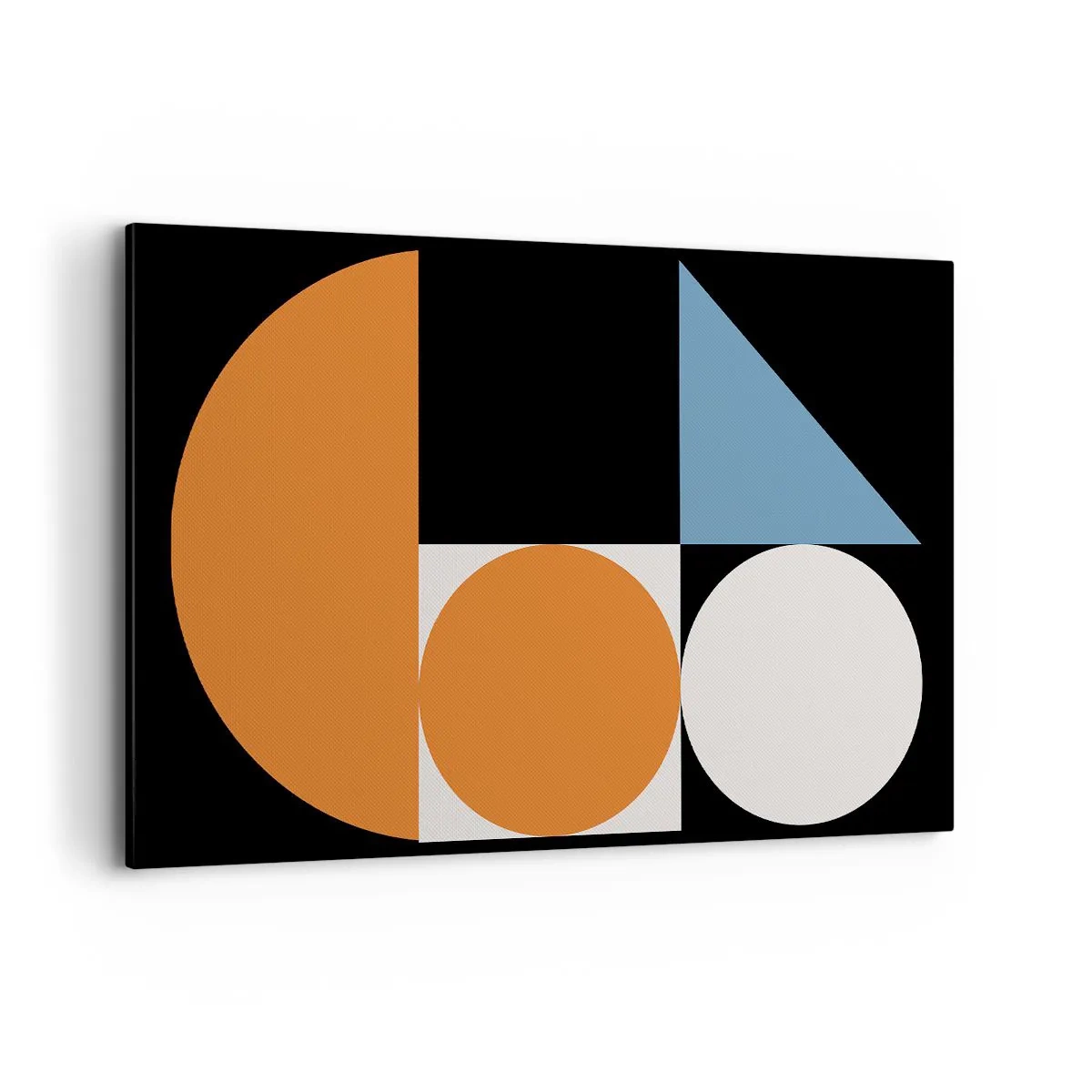 Canvastavla - Bild på duk - Geometriska figurer - 120x80 cm