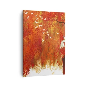 Canvastavla - Bild på duk - Flyger hon med oss? - 50x70 cm