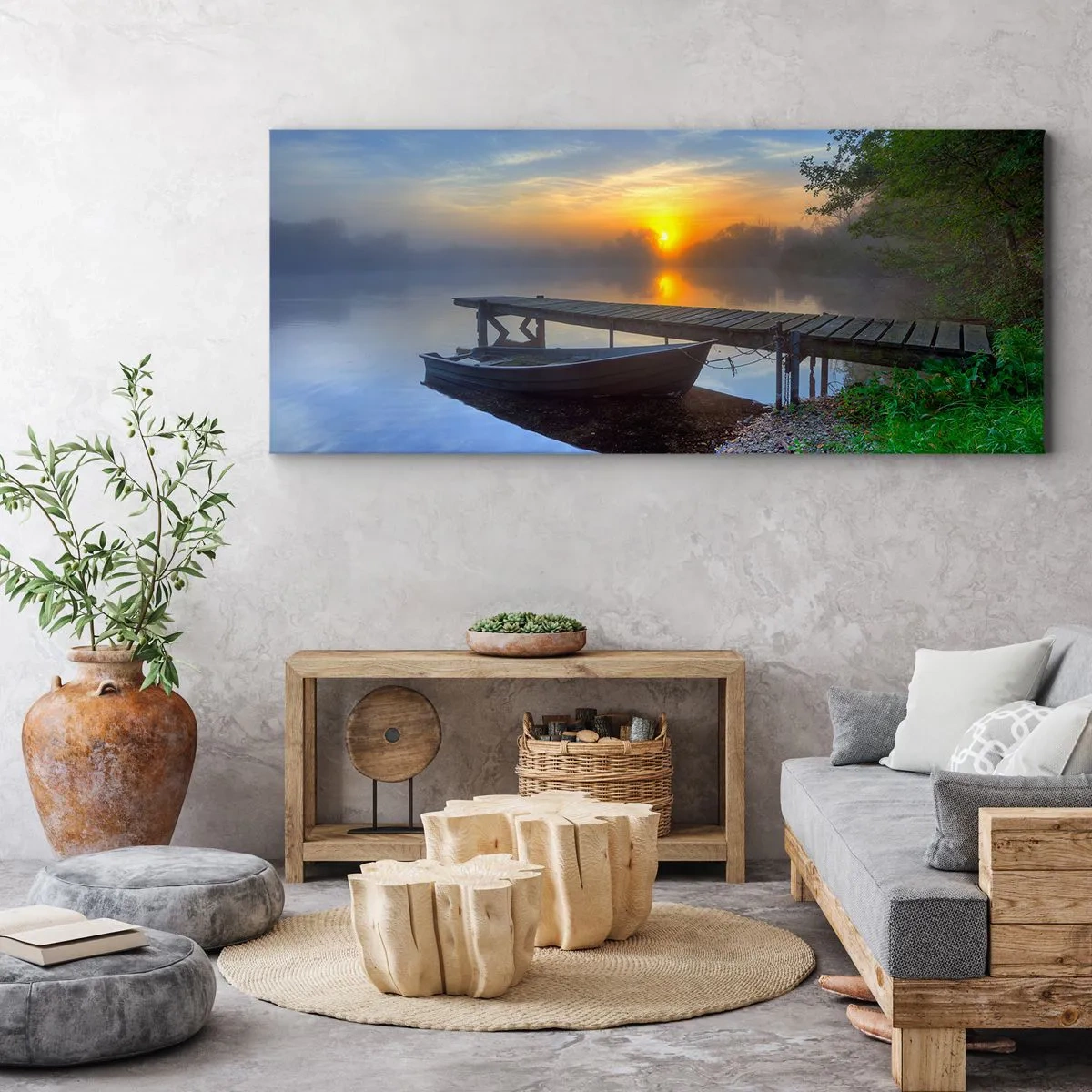 Canvastavla - Bild på duk - Det vanliga förvandlas till det magiska - 100x40 cm