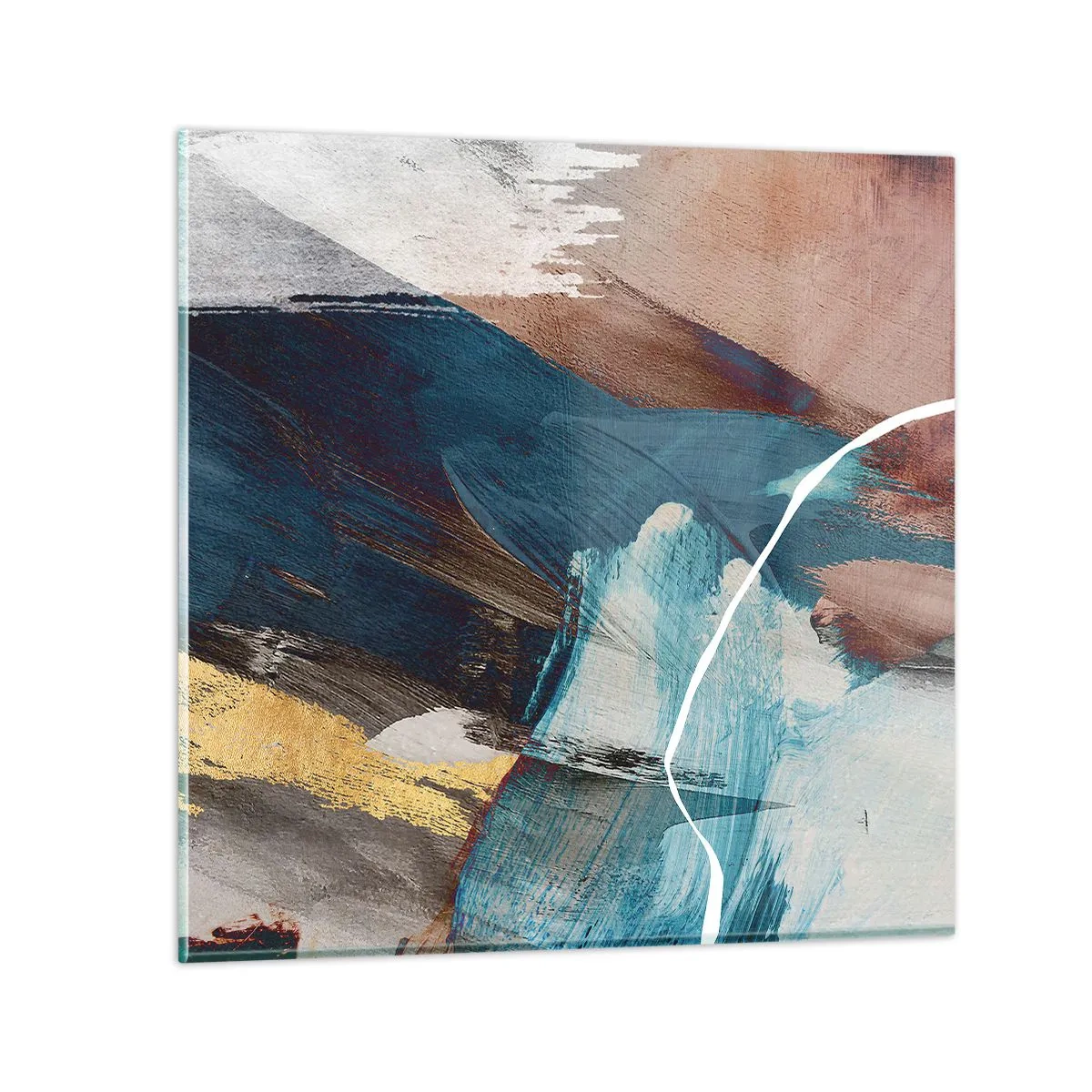 Glastavla - Bild på glas - Med styrka och energi - 60x60 cm