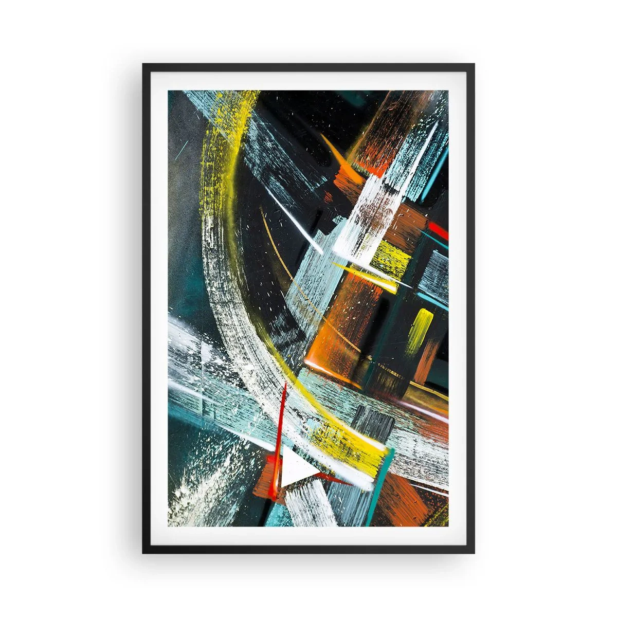 Affisch i svart ram - Rörelsens energi - 61x91 cm