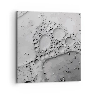 Canvastavla - Bild på duk - Spår efter skum - 70x70 cm