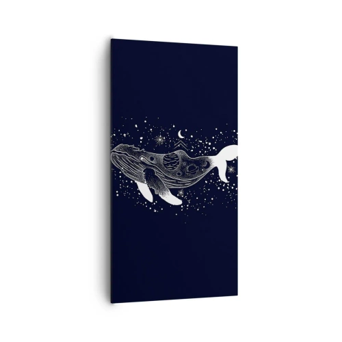 Canvastavla - Bild på duk - I universumets hav - 65x120 cm