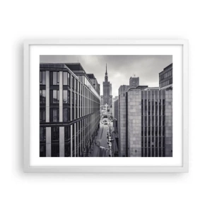 Affisch i vit ram - Warszawadalen - 50x40 cm