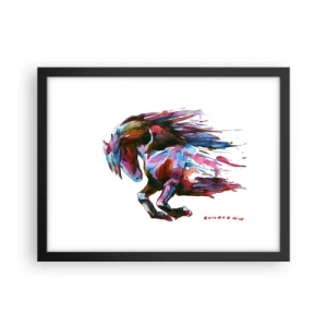 Affisch i svart ram - I extas - 40x30 cm