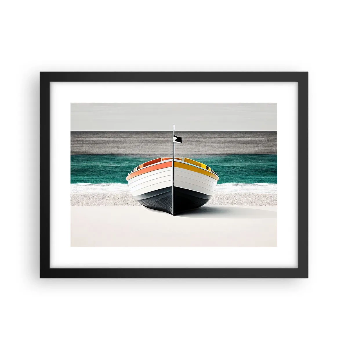 Affisch i svart ram - På sin plats - 40x30 cm