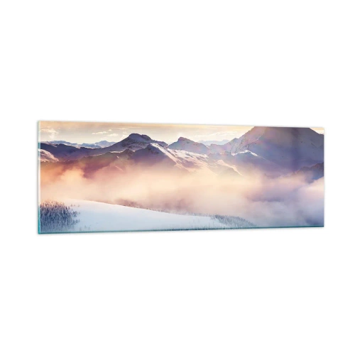 Glastavla - Bild på glas - Naturens styrka och renhet - 90x30 cm