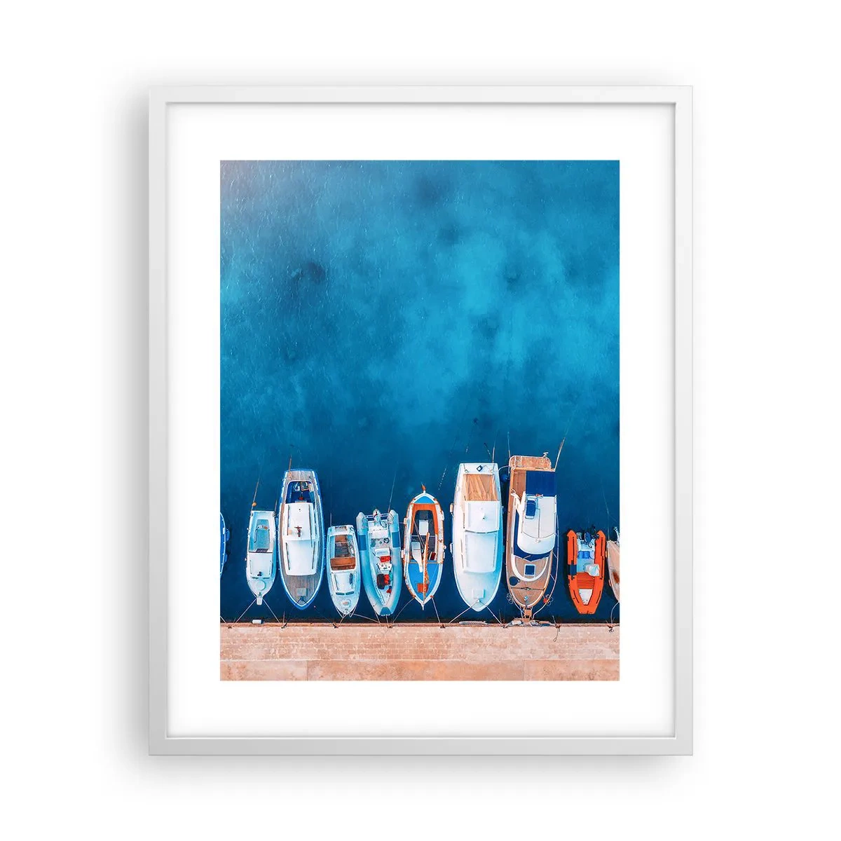 Affisch i vit ram - I en rad - 40x50 cm