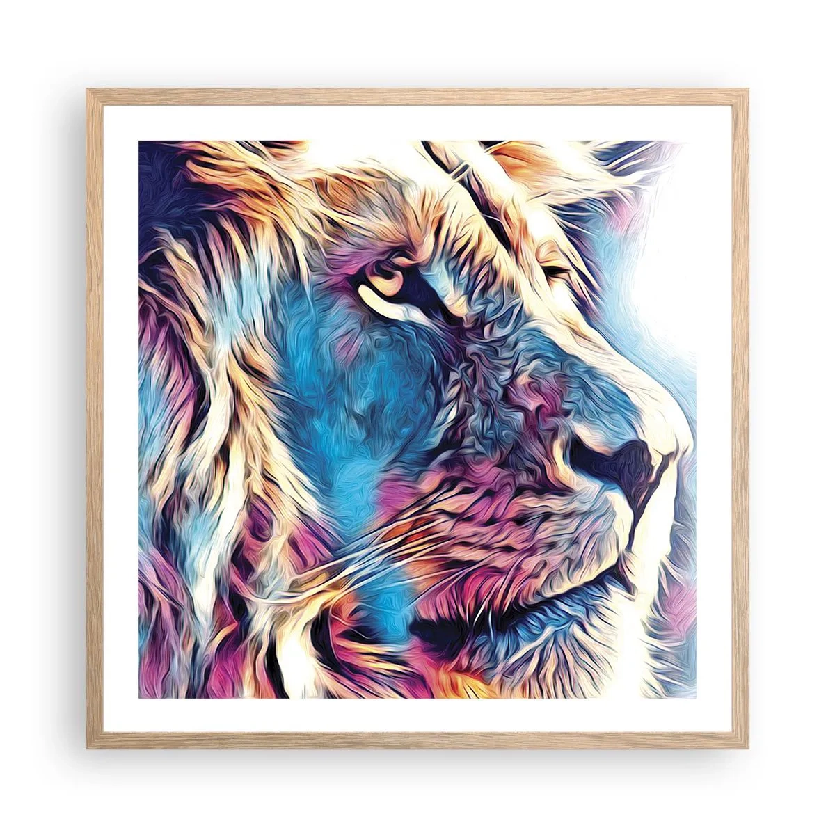 Affisch i ram av ljusek - Naturens klokhet - 60x60 cm