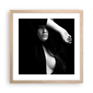 Affisch i ram av ljusek - Förförelsens skola - 40x40 cm