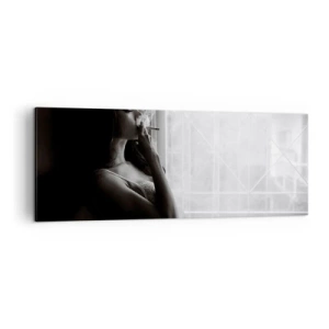 Canvastavla - Bild på duk - Ett sensuellt ögonblick - 140x50 cm