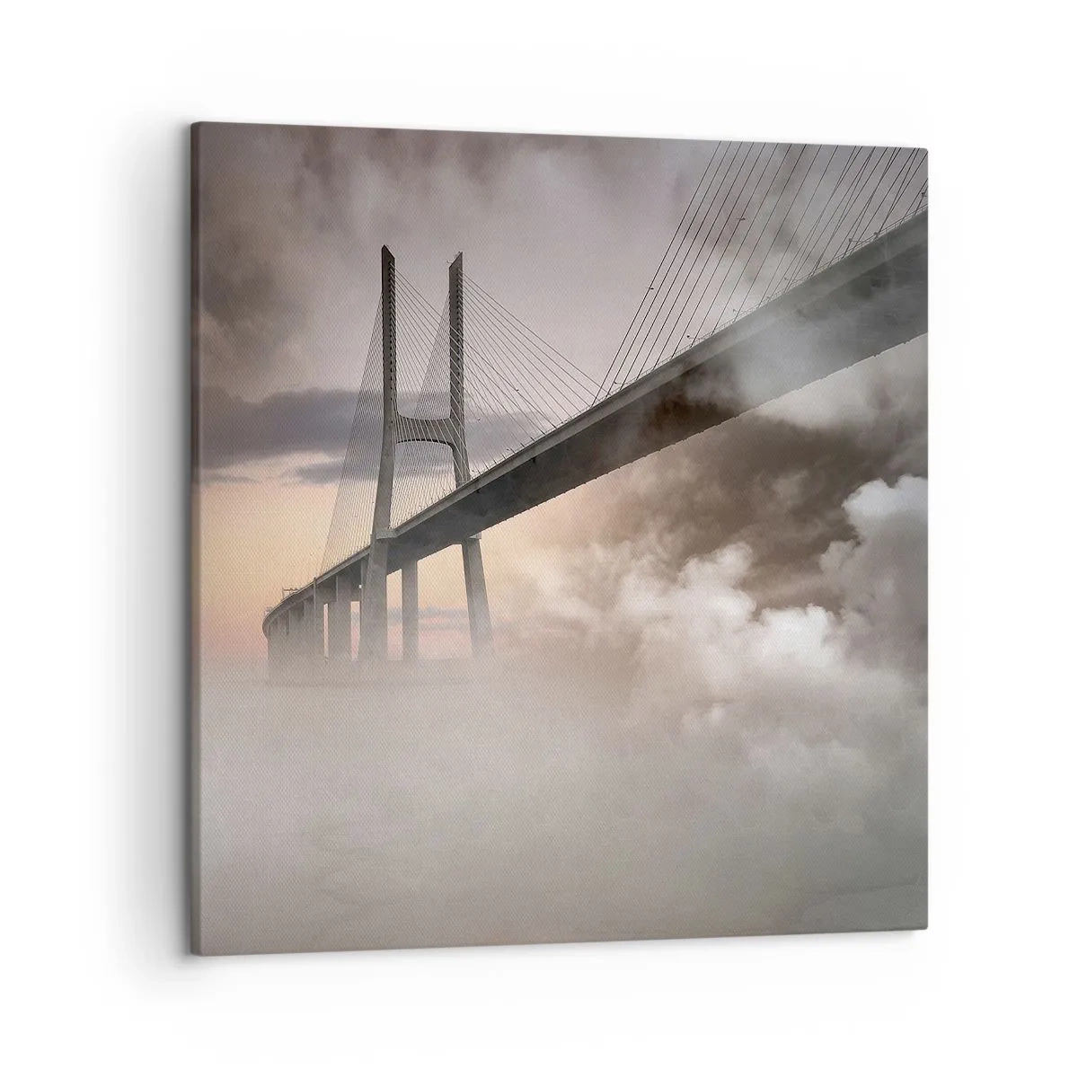 Canvastavla - Bild på duk - Vid en flod som inte finns - 50x50 cm