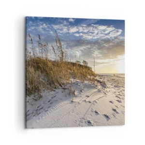 Canvastavla - Bild på duk - Inbjudan till promenad - 50x50 cm