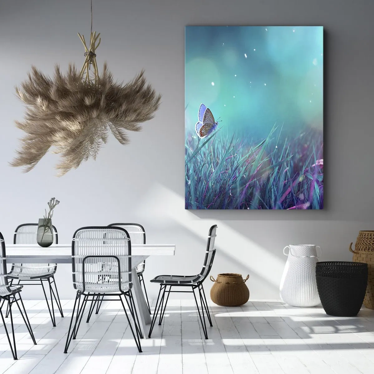 Canvastavla - Bild på duk - Ängens hemliga liv - 50x70 cm