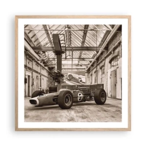 Affisch i ram av ljusek - Segrarens vila - 60x60 cm