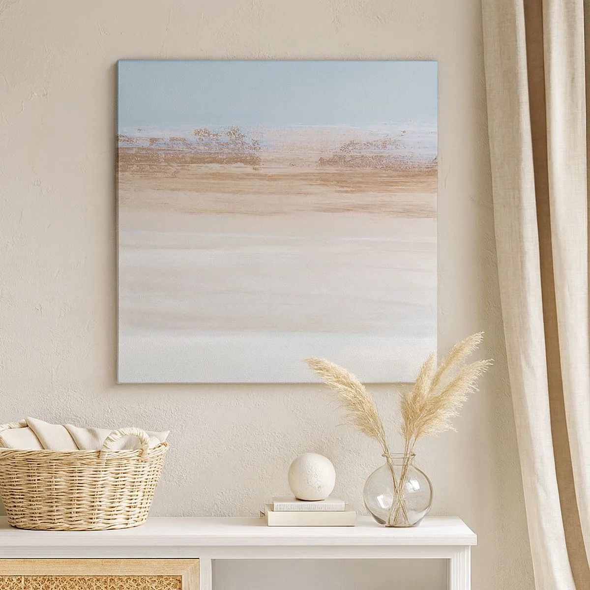 Canvastavla - Bild på duk - Tvetydigt landskap - 30x30 cm