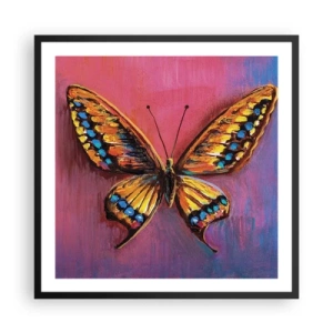 Affisch i svart ram - Naturens klenoder - 60x60 cm