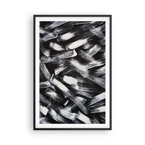 Affisch i svart ram - Abstraktion i industriell anda - 61x91 cm