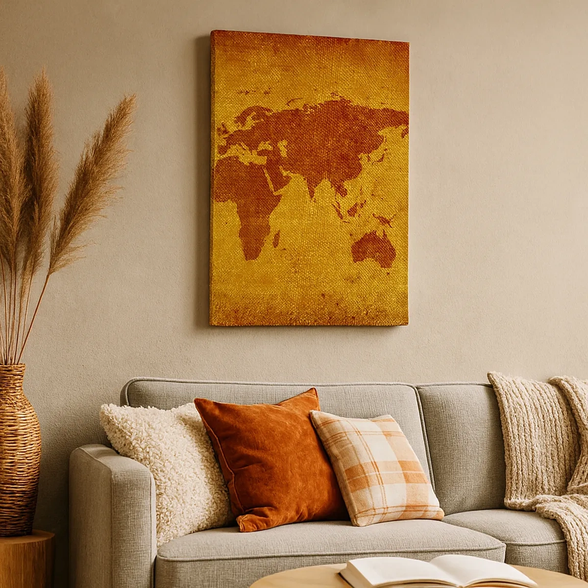 Canvastavla - Bild på duk - Inbjudan till resa - 50x70 cm