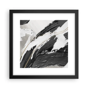 Affisch i svart ram - Storslagen abstraktion - 30x30 cm