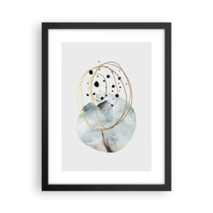 Affisch i svart ram - I rummets famn - 30x40 cm