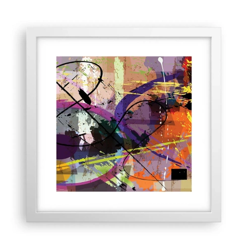 Affisch i vit ram - Rakt fram eller runt - 30x30 cm