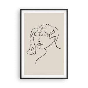 Affisch i svart ram - Och enighet har blivit - 61x91 cm