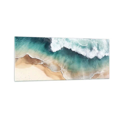 Glastavla - Bild på glas - Ett evigt möte - 100x40 cm