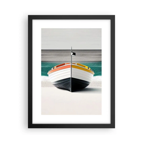 Affisch i svart ram - På sin plats - 30x40 cm