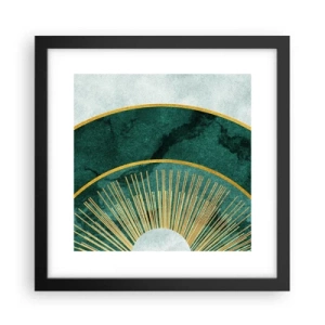 Affisch i svart ram - Ett annorlunda solsystem - 30x30 cm