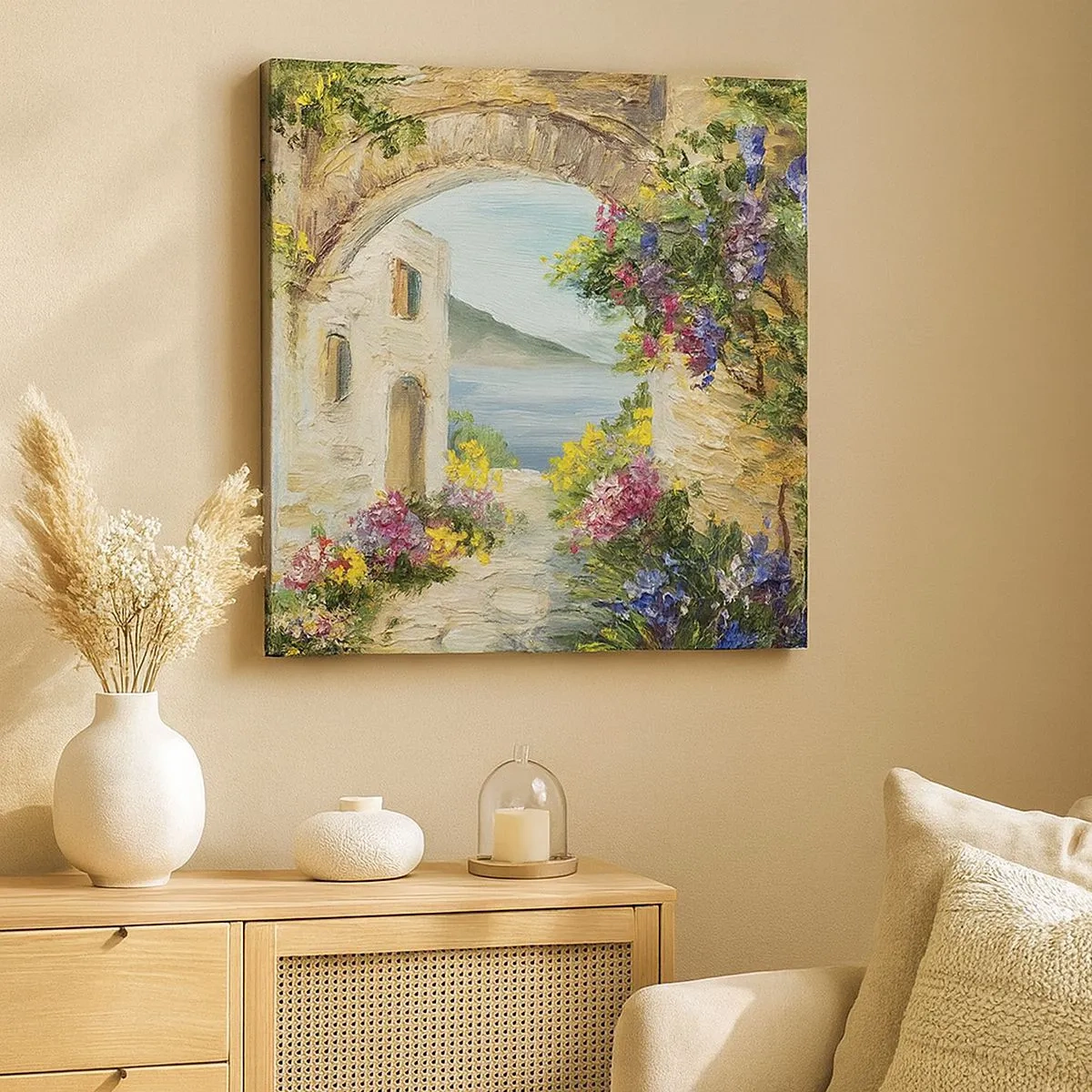 Canvastavla - Bild på duk - Kustprovinsens charm - 30x30 cm